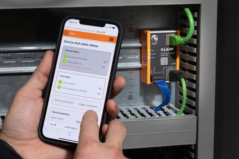 ETHERLINE Guard. L’innovativo dispositivo firmato LAPP per la manutenzione predittiva del cavo dati