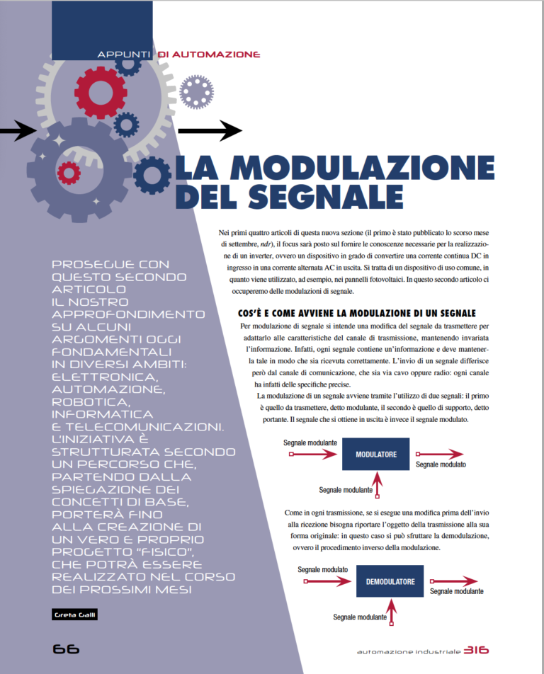 Lezione 2. La modulazione del segnale