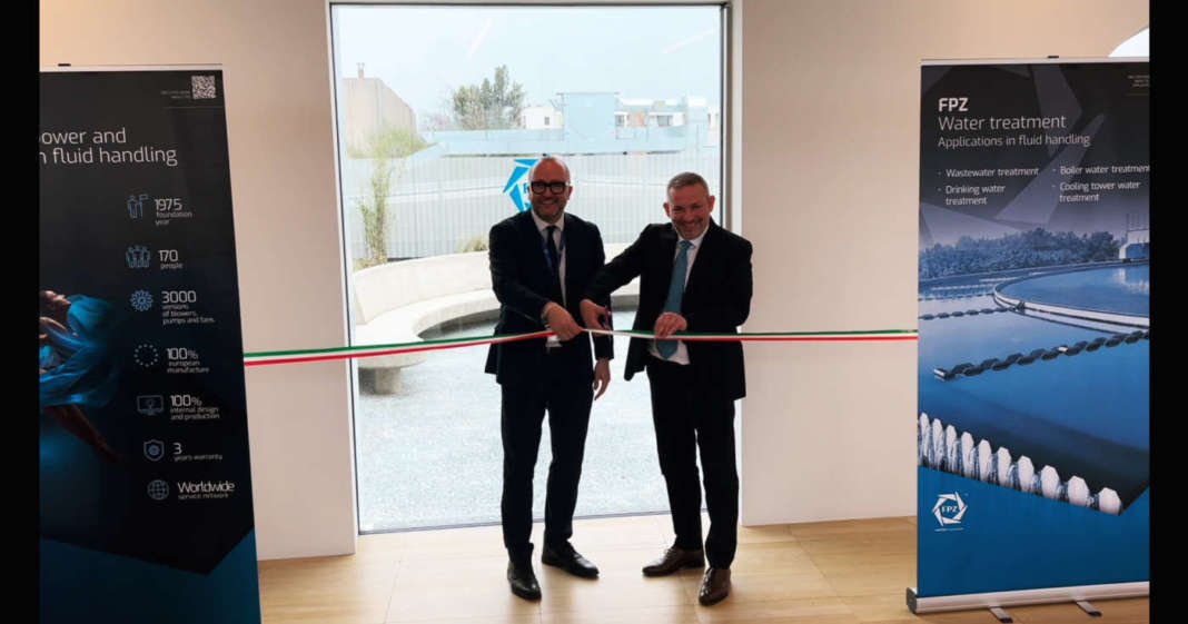 Inaugurazione del nuovo stabilimento FPZ, taglio del nastro