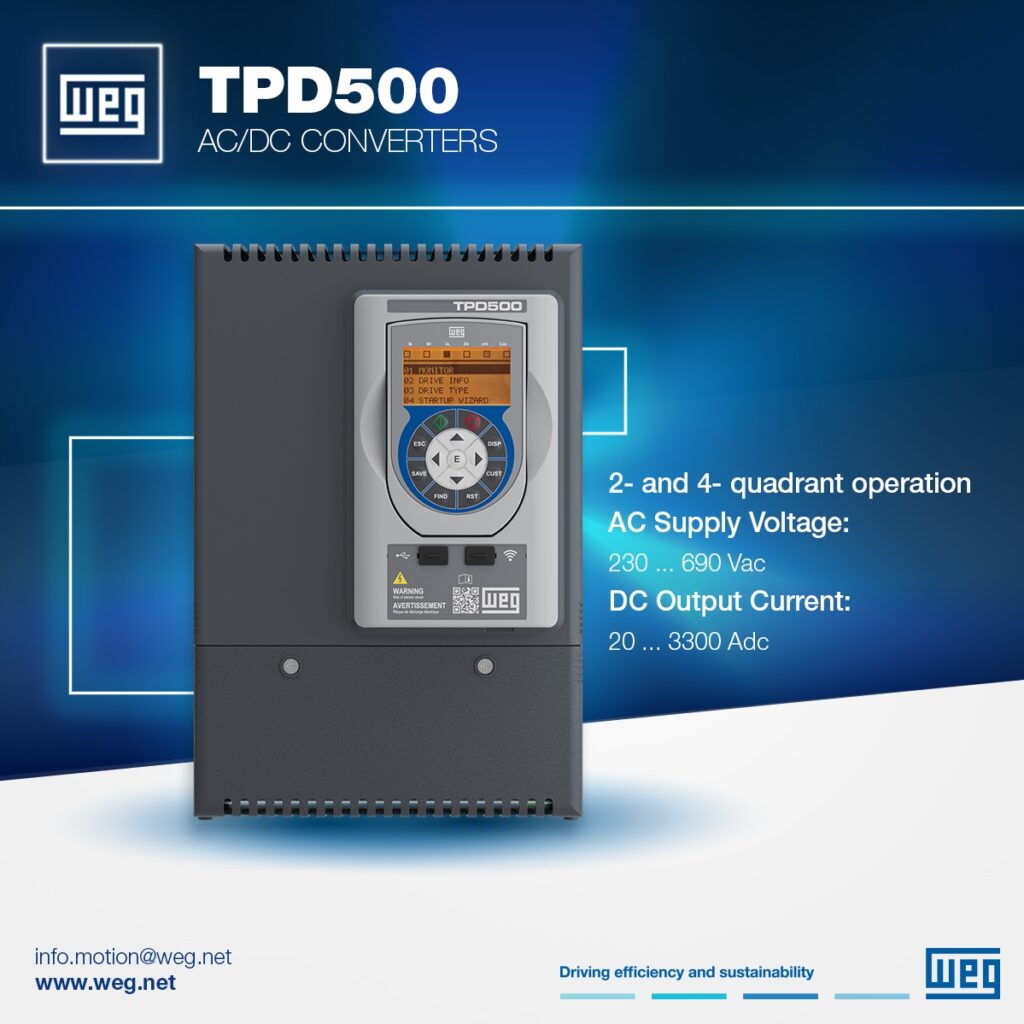 convertitore digitale WEG per motori corrente continua