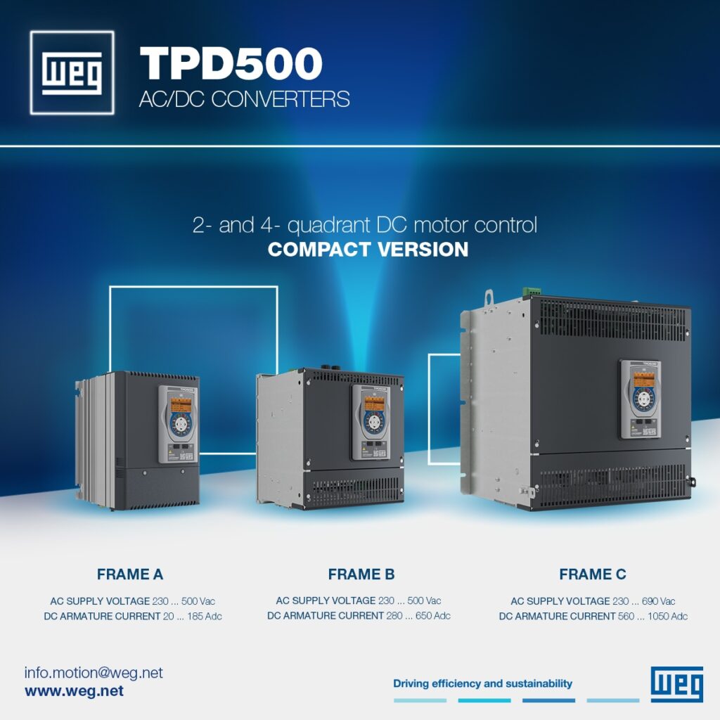 convertitore digitale WEG per motori corrente continua