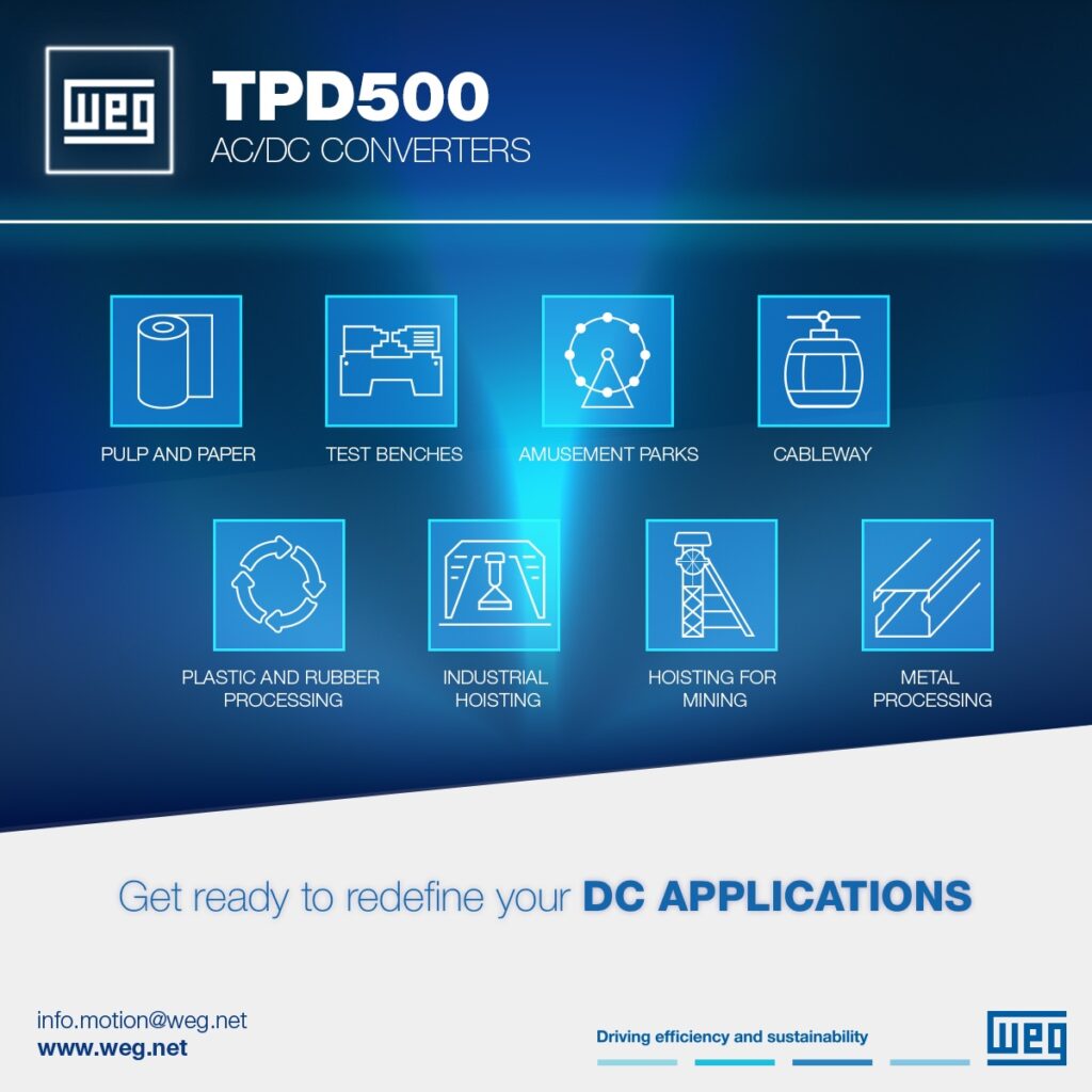 convertitore digitale WEG per motori corrente continua