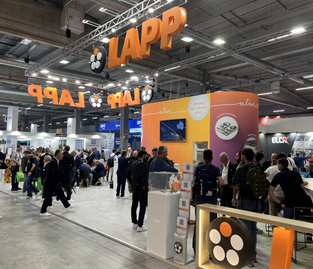 Stand di LAPP a una fiera di settore
