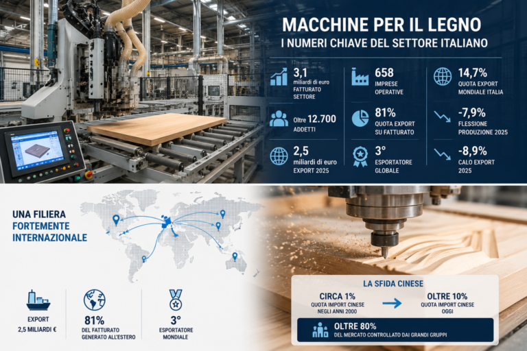 Macchine per il legno: l’automazione italiana sfida il rallentamento globale