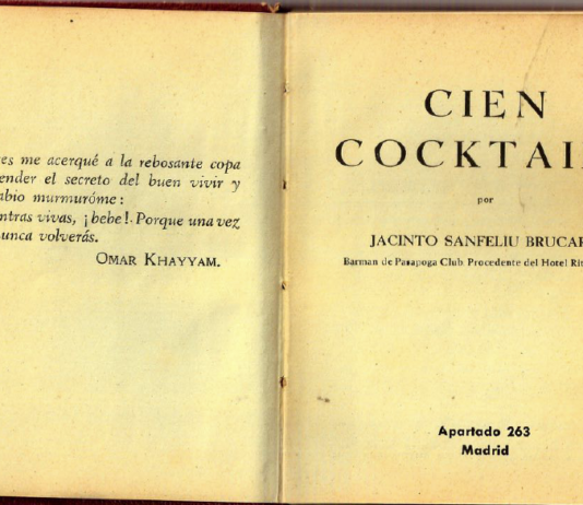 Libro: Cien Cocktails (1943) di Jacinto Sanfeliú Brucart