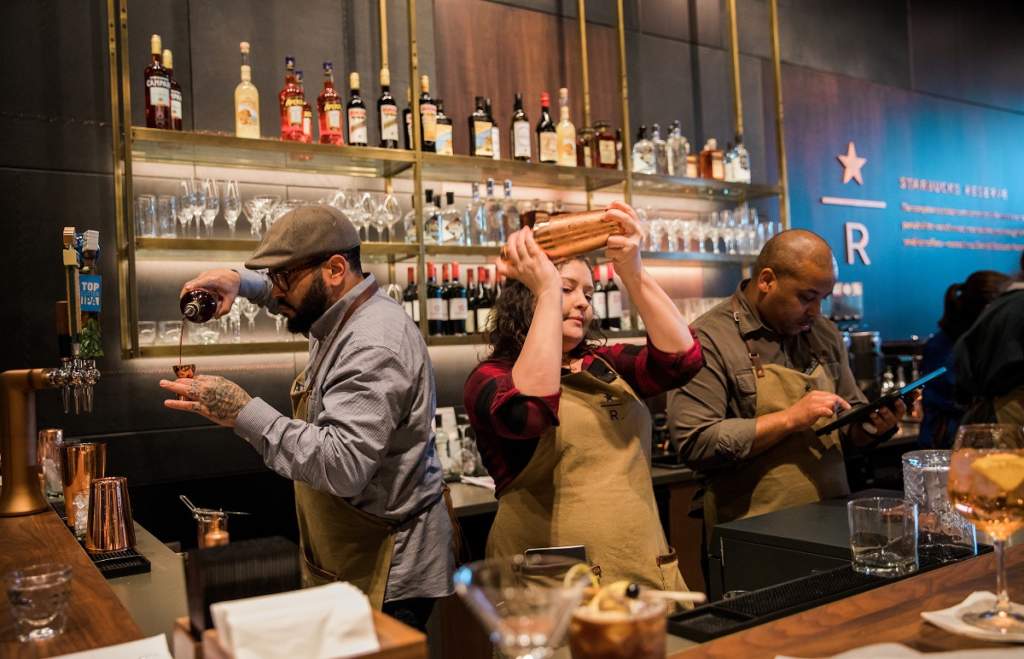 Starbucks cocktail bar