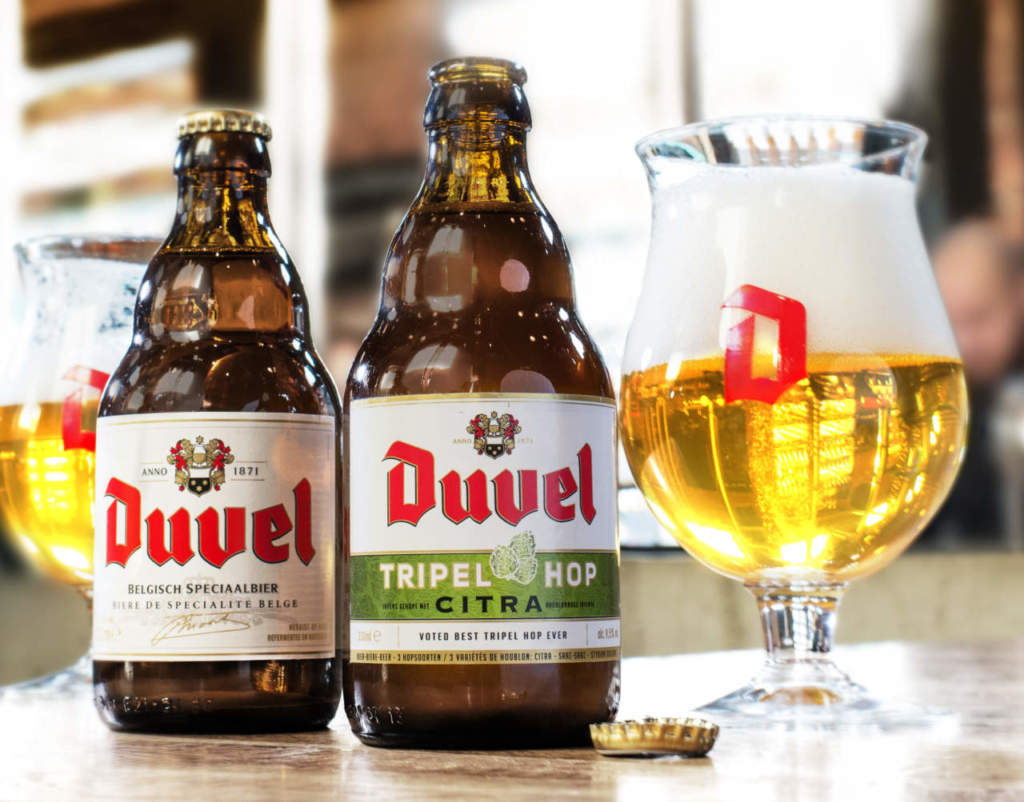 Le specialità belghe Duvel e Duvel Triple Hop Citra.