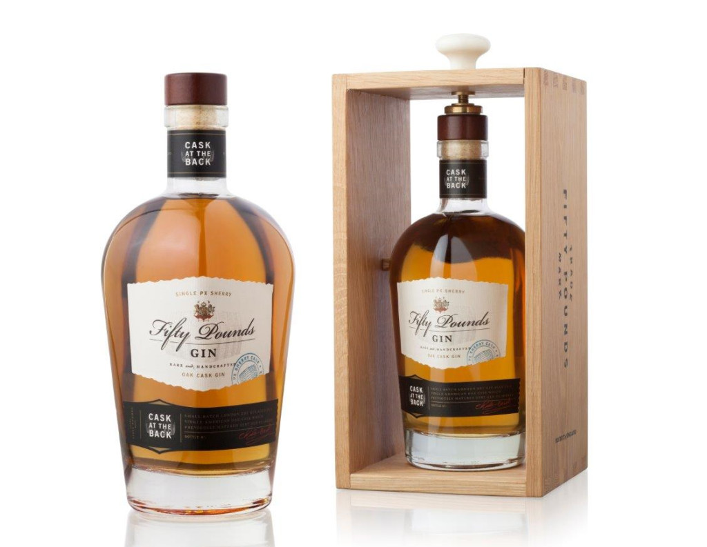 gin Fifty Pounds Cask at the Back