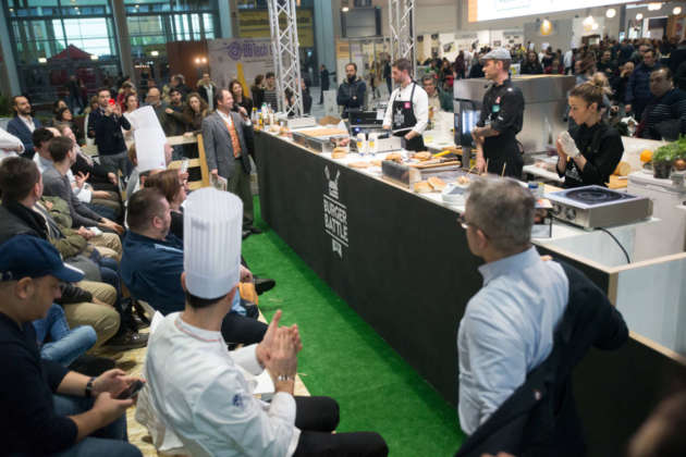 Un momento della prima edizione 2018 della Burger Battle a Beer Attraction