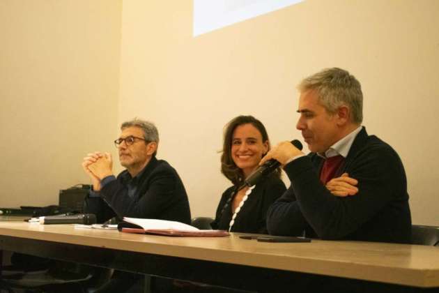 Il fotografo Massimo Siragusa, Cristina Hanabergh di Birra Peroni, Max Giovagnoli di IED Roma.