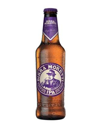 Birra Moretti IPA-Italian Pale Ale in bottiglia 33 cl