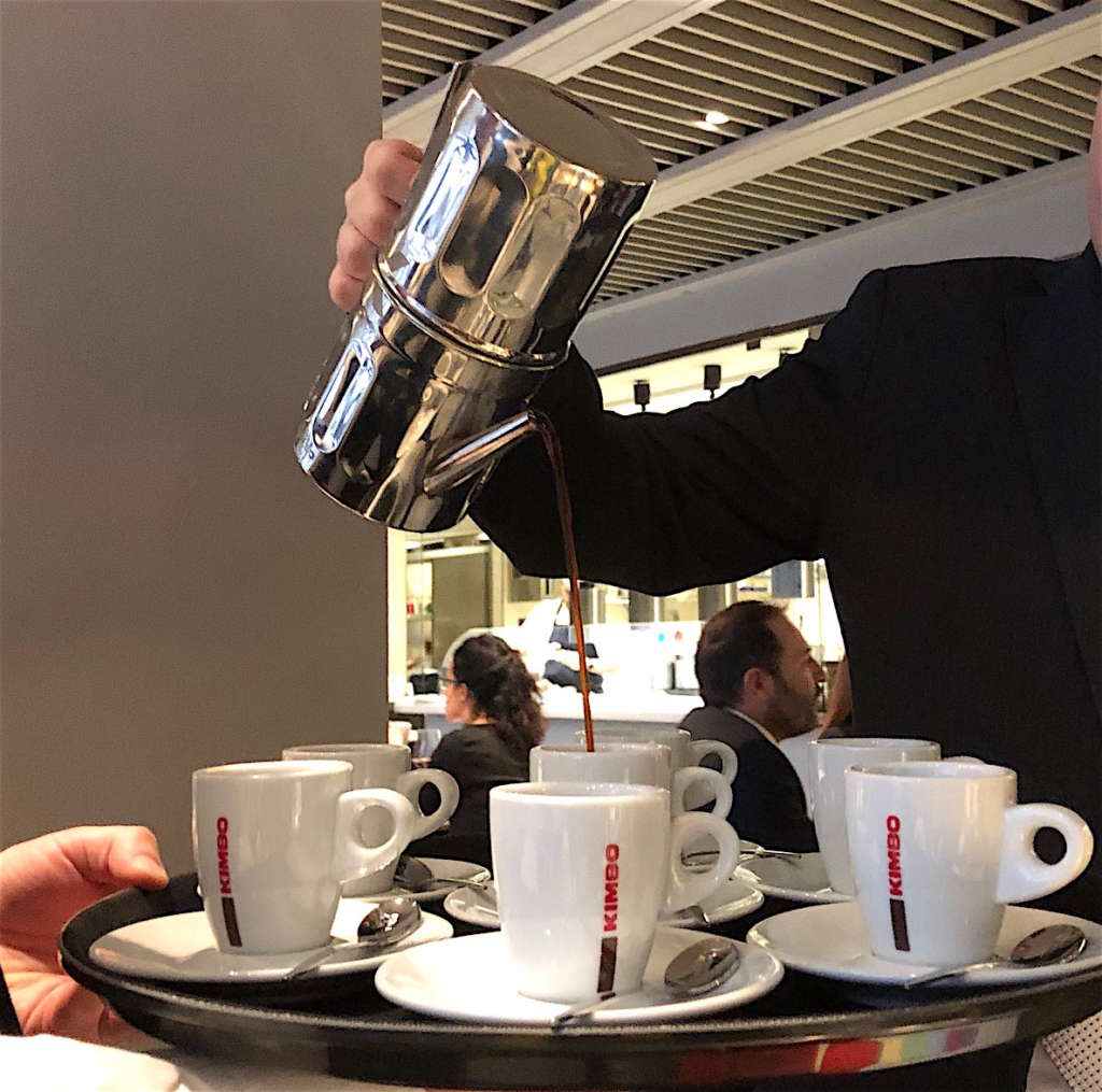 Kimbo 5 Origini realizzato con la cuccuma