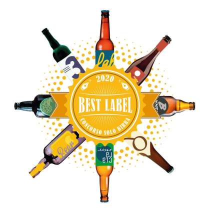 Il logo del concorso Solobirra-Best Label 2020 organizzato dal salone Hospitality di Riva del Garda (Tn)