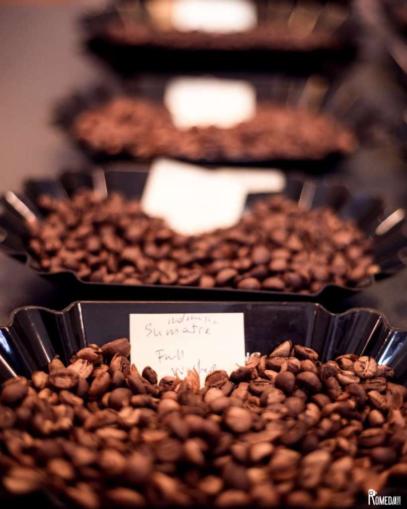 Vaschette caffè robusta tostato