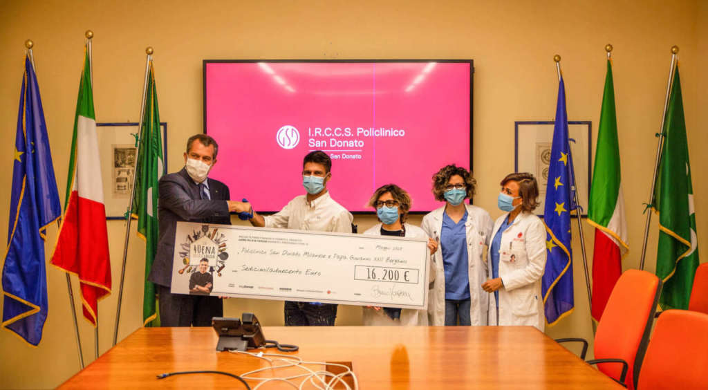 Vanzan consegna assegno al Policlinico San Donato