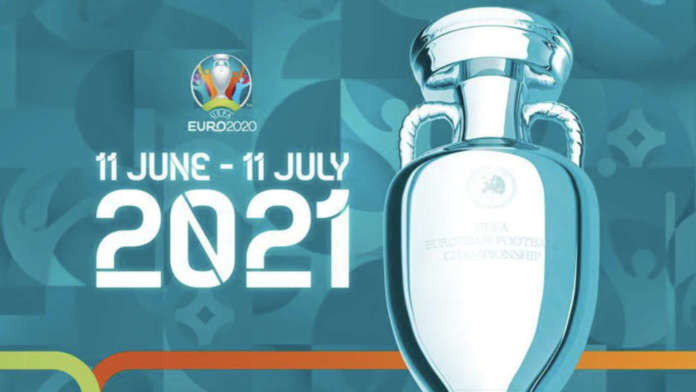 Locandina del campionato europeo Uefa Euro 2020