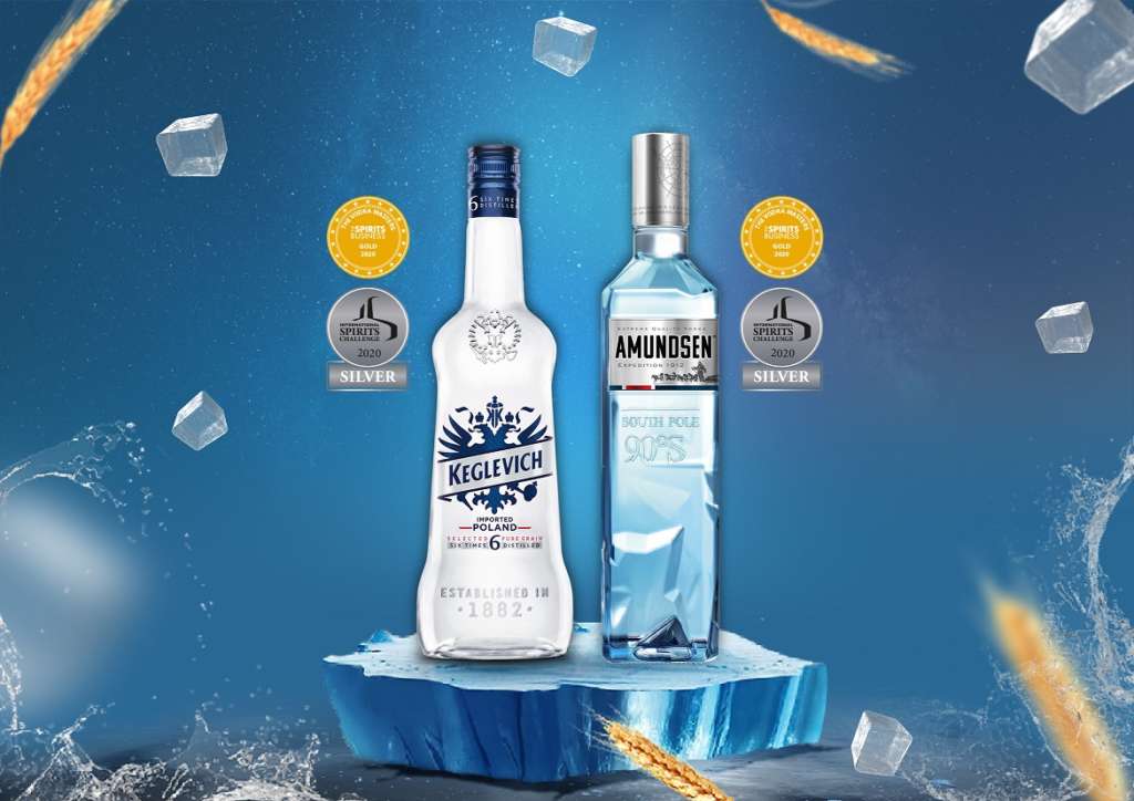 Stock vodka Keglevich Dry e Amundsen Expedition