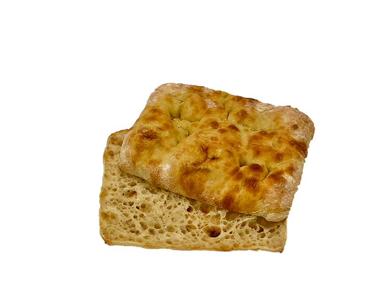 Schiacciata all'olio cotta e pretagliata Molino Spadoni