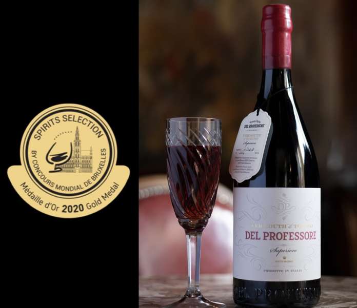 Vermouth Del Professore Superiore al Barolo con Medaglia d'Oro allo Spirit Selection del Concours Mondial de Bruxelles 2020