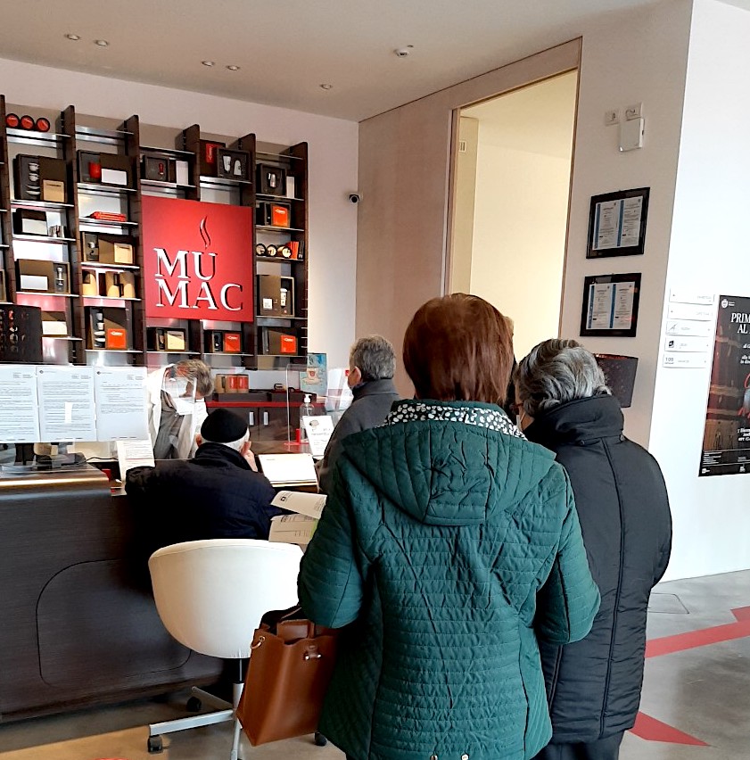 L'accettazione all'ingresso del Mumac