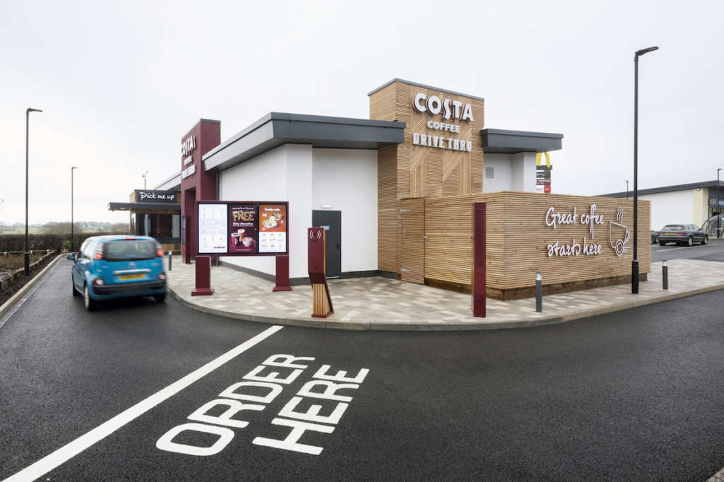 Drive thru Costa Coffee Edwalton Street