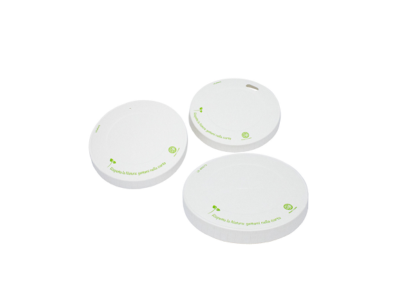 coperchi in carta cartoncini bianchi