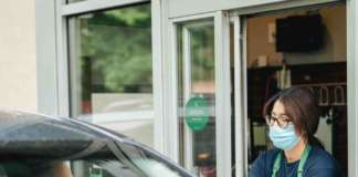 Drive thru di Starbucks Coffee