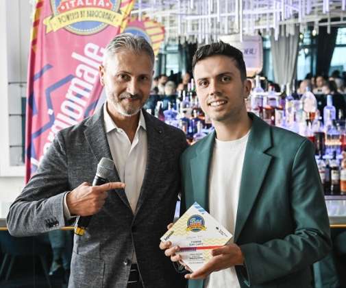 Frabrizio Tacchi coach Caffo con Lorenzo Siri vincitore