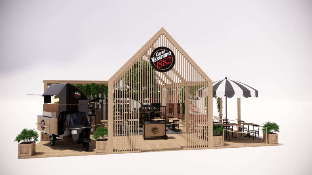 L'accogliente stand di Caffè Vergnano a Host