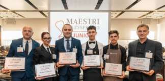 Maestri dell'Espresso Junior - i vincitori e i docenti