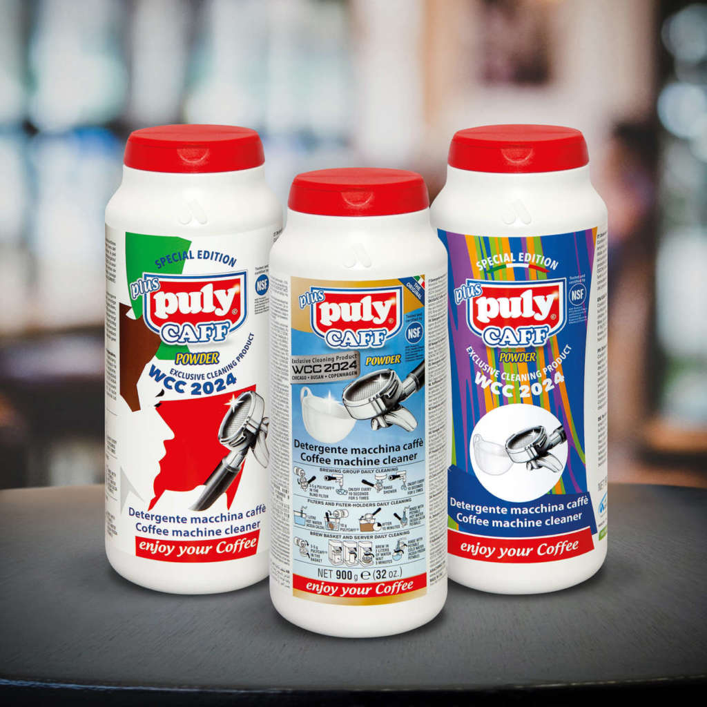 Barattoli pulyCAFF personalizzati per il Woc