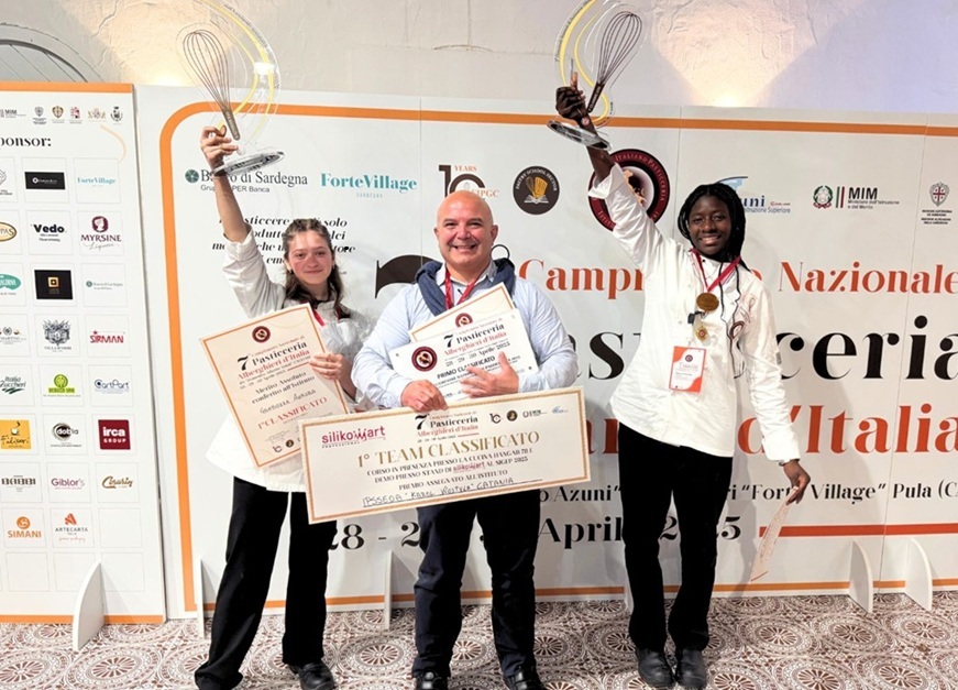 Campionato di pasticceria degli istituti alberghieri vincitrici