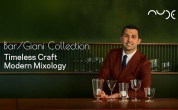 Nude presenta Bar/Giani, la collezione di bicchieri firmata Giorgio Bargiani