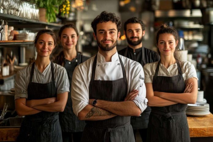 camerieri sorridenti