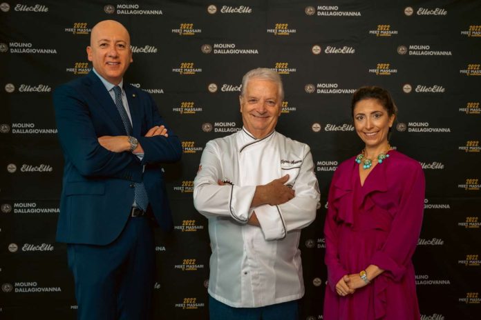 Da sx Giacomo Pini, Iginio Massari e Sabrina Dallagiovanna Giacomo Pini, Iginio Massari, Sabrina Dallagiovanna