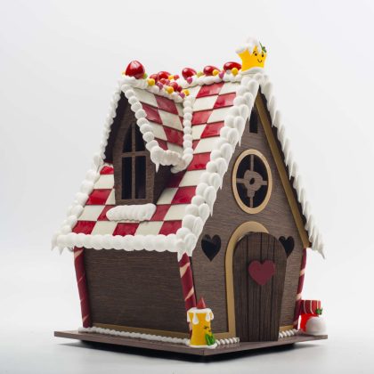 Panettone decorato Casetta Hansel e Gretel