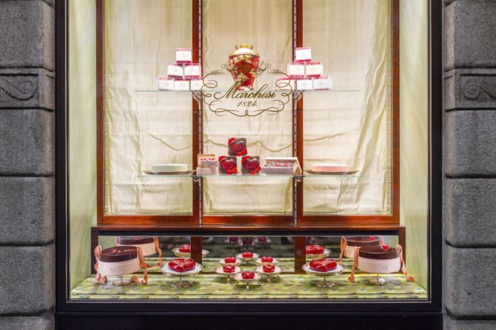 Pasticceria Marchesi_Monte Napoleone_vetrina S. Valentino_02