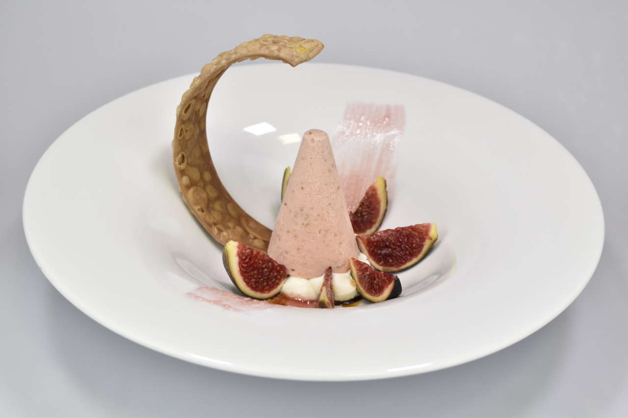 Piatto dessert vincitore - getalo ai fichi