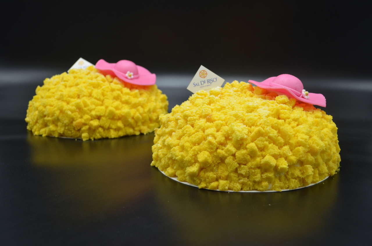 TORTA MIMOSA ALL'ANANAS E VANIGLIA