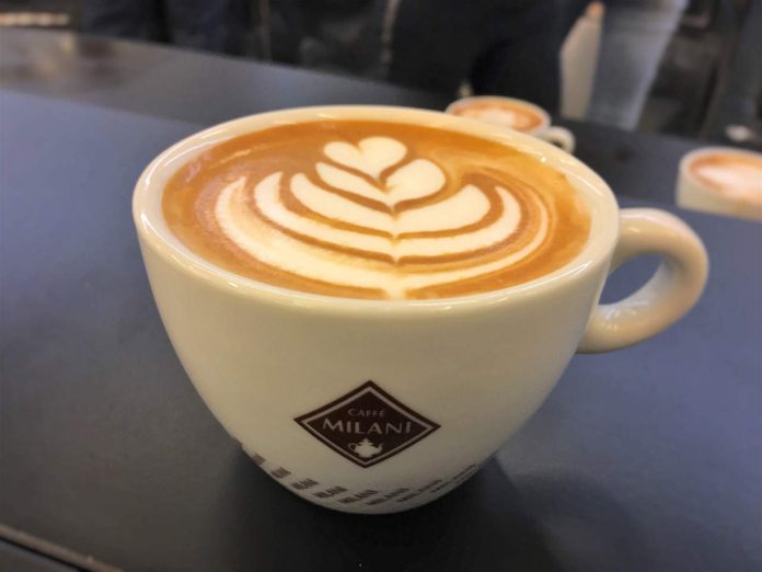 cappuccino in latte art