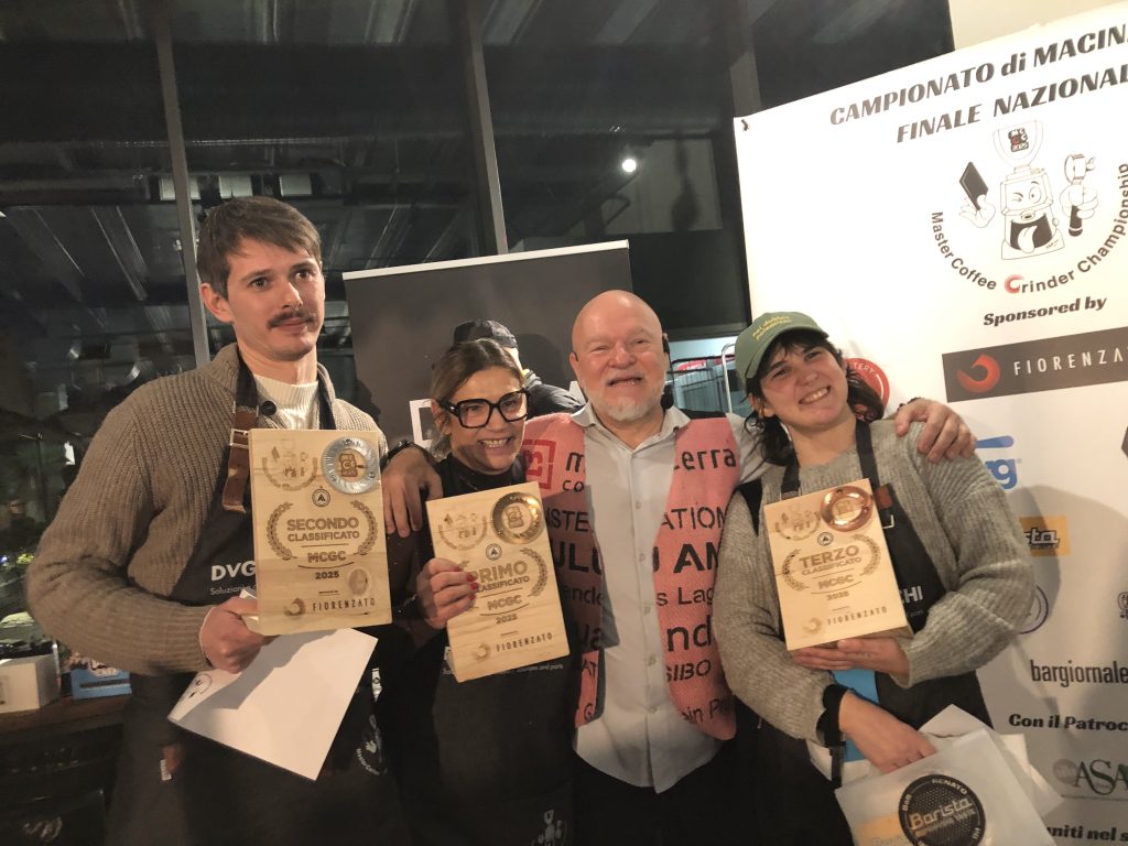 Fabio Verona con i primi tre classificati