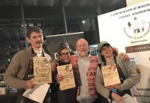 Fabio Verona con i primi tre classificati