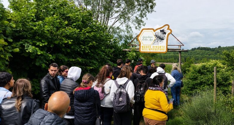 Fulvio Piccinino Studenti al giardino delle api