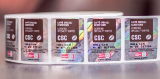 Il bollino che certifica la qualit&agrave; dei caff&egrave; Csc
