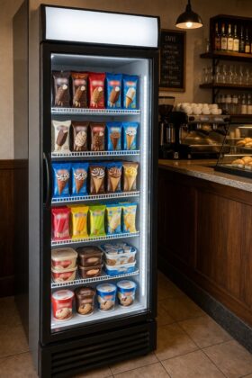 gelato confezionato Igi freezer verticale