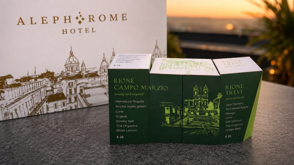 Roma in un menu al cubo: all’Aleph Hotel gli highball raccontano i rioni