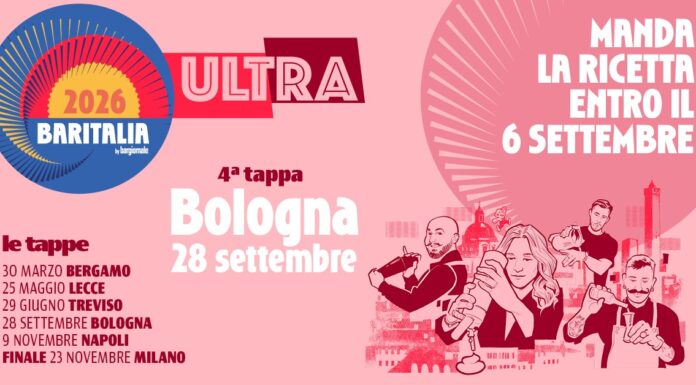 Baritalia arriva a Bologna il 28 settembre! Manda la tua ricetta entro il 6 settembre Baritalia 2026 Bologna