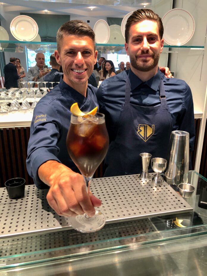 Il campione internazione Bruno Vanzan propone il cocktail Vermuttino Salato