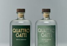 Rinaldi 1957 amplia l’offerta premium con Quattro Gatti Gin Quattro Gatti Gin _GIN CLASSICO e OLIVE GROVE GIN
