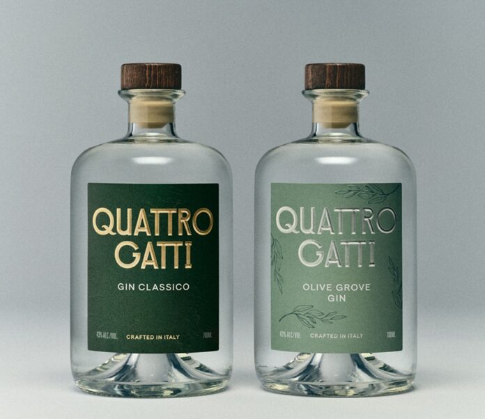 Quattro Gatti Gin _GIN CLASSICO e OLIVE GROVE GIN Quattro Gatti Gin _GIN CLASSICO e OLIVE GROVE GIN